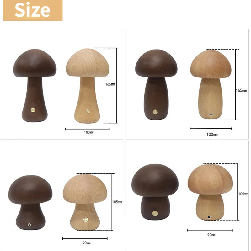 Mushroom Light with Touch Switch