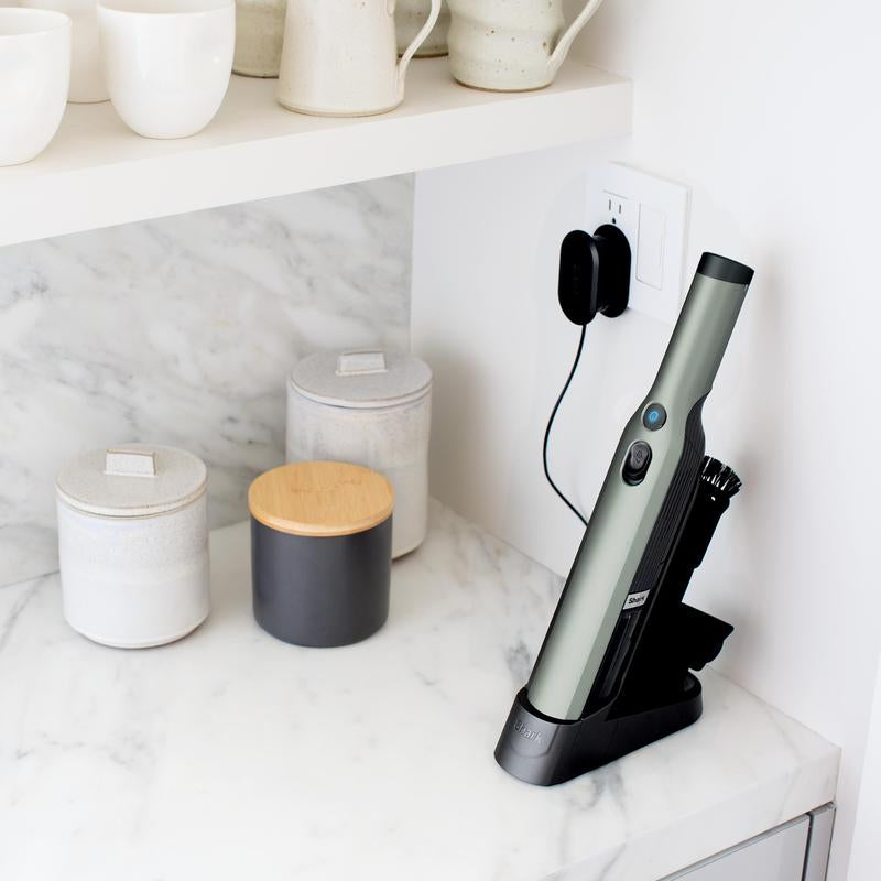 Shark WANDVAC Cordless Hand Vac WV201, 1.4 Lbs Ultra-Lightweight with Powerful Suction, Charging Dock, One-Touch Empty, LED Indicator, Pet Hair & Tight Spaces Tools Included